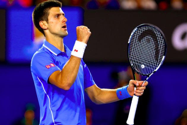 Novak Djokovic defeats Andy Murray in four sets to win his 5th #AusOpen title! ble.ac/160Bi9L