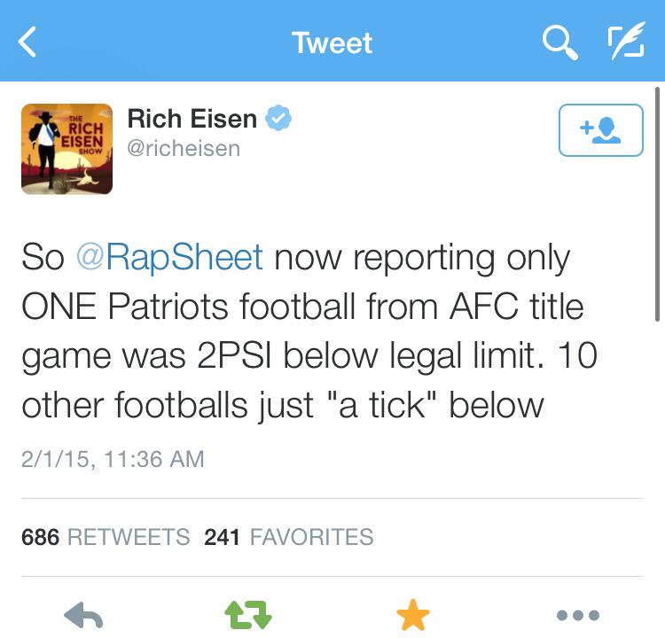 JesseCWilkins's tweet image. So a basically 100% of #deflategate was horse shit. Congrats @nfl. You got your story for a couple weeks. #Patriots