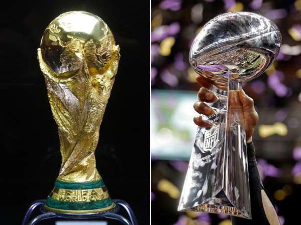 Okay lets show them once again.

RT for World Cup
Fav for Super Bowl

Go..
