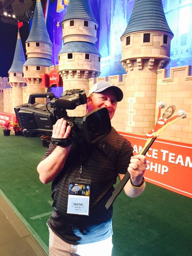 Checking #9 off my bucket list! With a camera (&amp;camera guy) in the Field House! #flatsarah #flatsarahphotobucketlist