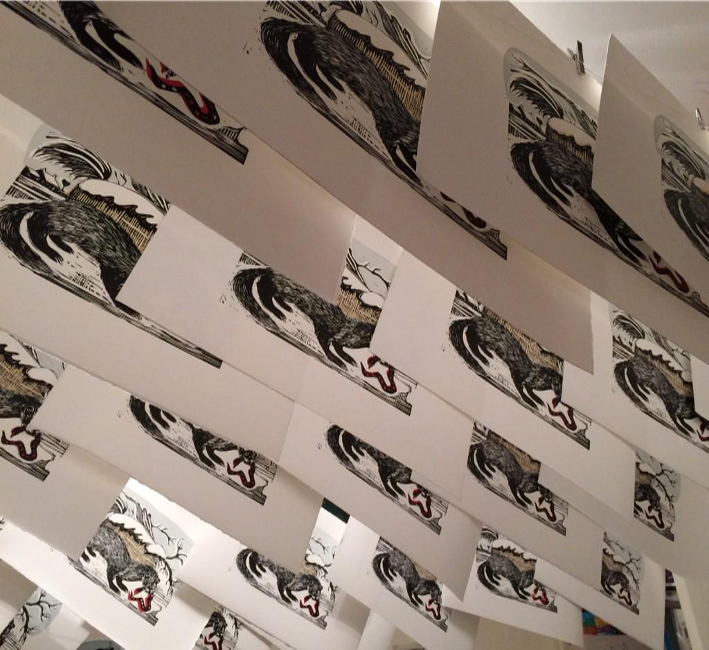 sammarshallart's tweet photo. The Mongoose's are lining up! Nearly there ;) #screenprint #linocut #mongoose #print #prinmaking #illustration http://t.co/WYUJB91aNT