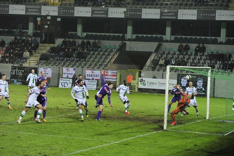 Kostovski watches his header get past the keeper Kostovski watches his header get past the keeper