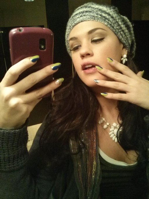 Got my #Seahawks nail color rockin' for today #NFL #SuperBowlXLIX #GoHawks http://t.co/XVUtAw1sDE<a href="/tag/seahawks"class="tags">#Seahawks</a><a href="/tag/nfl"class="tags"><span>#nfl</span></a><a href="/tag/superbowlxlix"class="tags"><span>#superbowlxlix</span></a><a href="/tag/gohawks"class="tags"><span>#gohawks</span></a>