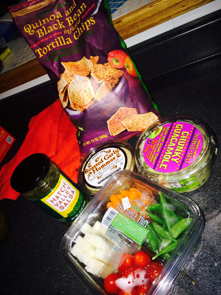dmcf11's tweet photo. @Bre_Heaberlin and I's Super Bowl feast tonight thanks to trader joes 😍@WeFuelTheHeels #fuelingright http://t.co/xDzzxJ5Uqj