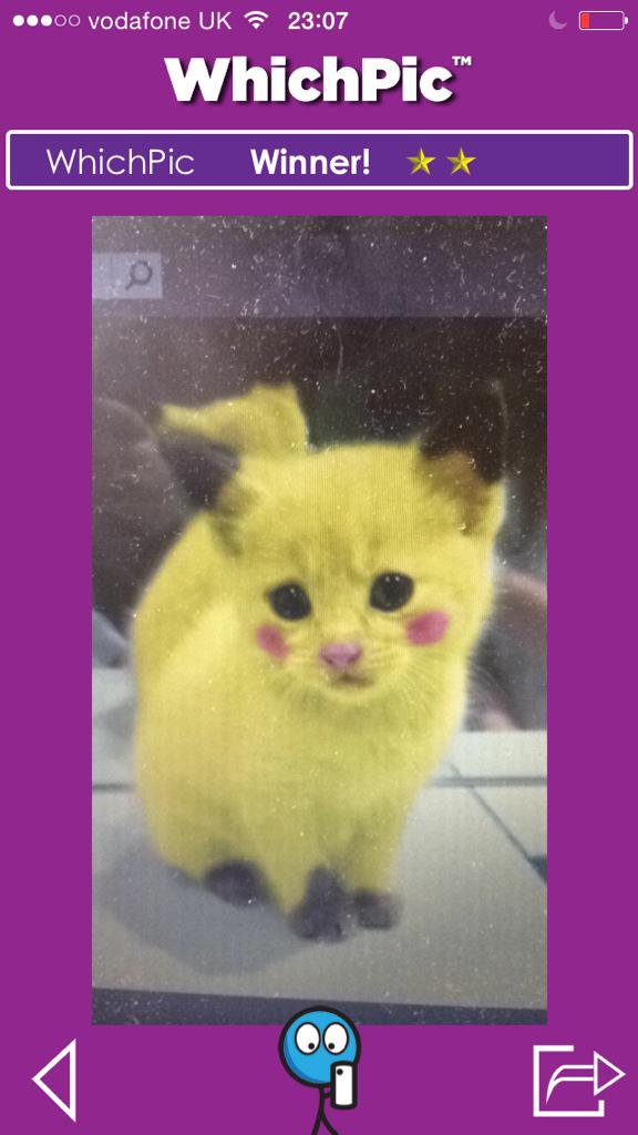 Whichpicapp's tweet image. Kids wanted a pikachu.. #WorstDayIn4Words #gamedev