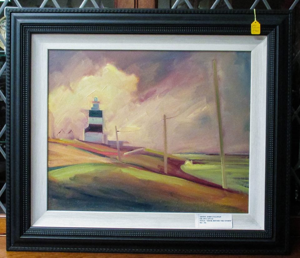 "Hook before the Storm" currently on view in Keighery's City Auction @cityauctionroom Waterford City.