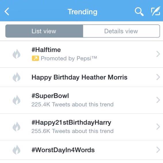 \"  Happy Birthday Heather Morris trended!! We love you  have an awesome birthday! 