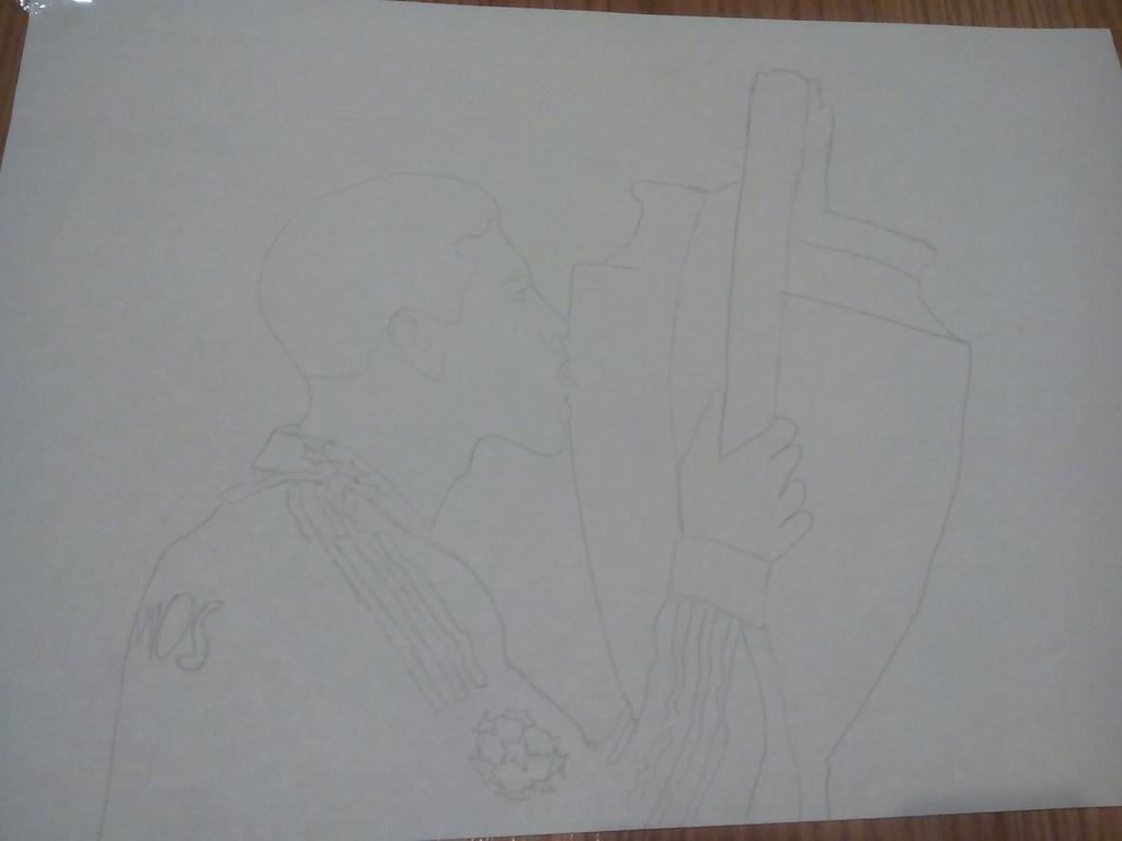 Este dibujo es para ti espero que te guste. <a href="/SergioRamos/">Sergio Ramos</a> con todo mi cariño.
