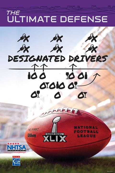 If your #SB49 plans include alcohol, #DoYourJob and use a #designateddriver. Over the limit, under arrest.
