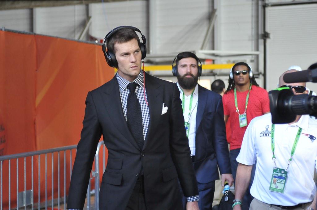 The Patriots have arrived. #FinishTheJob #SB49