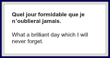 A1FrenchNotes's tweet image. Have a memorable diary piece to write about? This is a lovely phrase to set the scene.