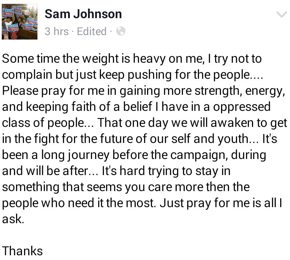 SamuelForMayor tweet picture