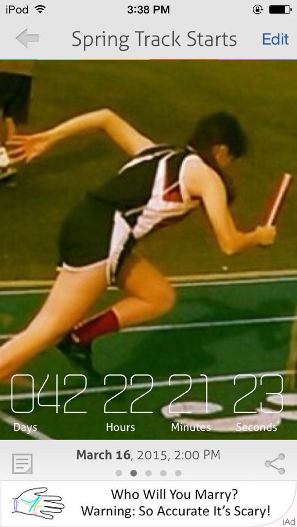 cassiefroio3's tweet image. This will be the slowest 42 days ever #SpringTrack