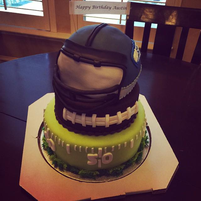 Austin Jackson knows how to celebrate a birthday. Happy Birthday, Austin! 