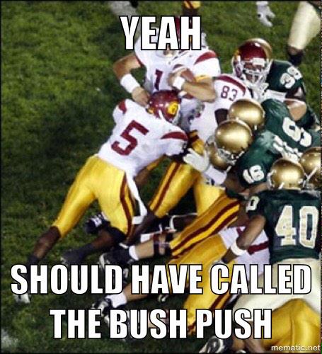 CoachEFaulconer's tweet image. Pete, the call was obvious. #bushpush