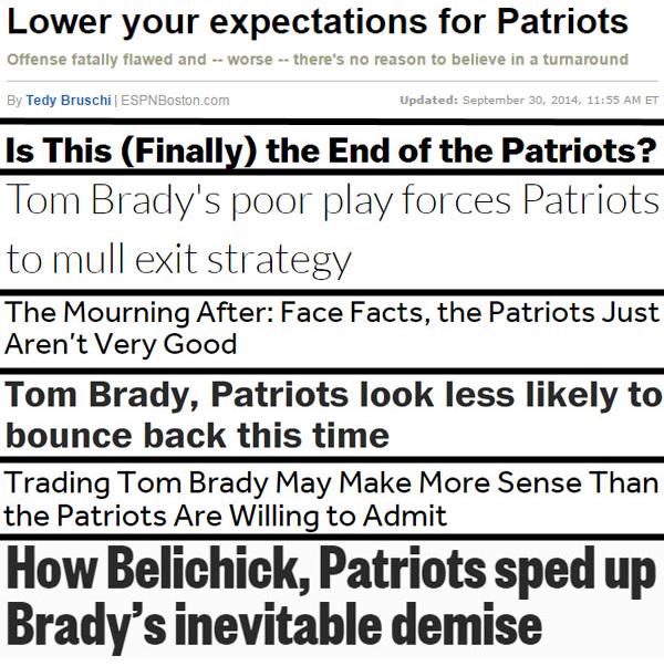 Brad_Gagnon's tweet photo. What they were saying about the Super Bowl champion #Patriots just four months ago... http://t.co/enNyjq8QGo