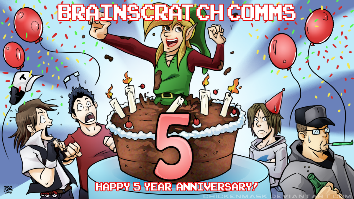 Art_That_ROX's tweet photo. when #brainscratchcomms turn 5 years, i made this for them, but goddamn that game is crap! http://t.co/3SYH4scSDd