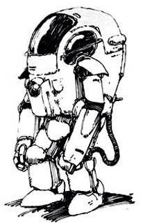 SF3D_Mak's tweet photo. グスタフ : シュトラール軍装甲戦闘服。PKA-H型の強化型。敵SAFSに対抗するためにHシリーズの機動性能及び装甲防御力を強化し、捕獲したSAFSから���ピーしたエクサイマーレーザーを装備。改修により外見はH型とは大きく異なる。 https://t.co/Byw8YNPkEq