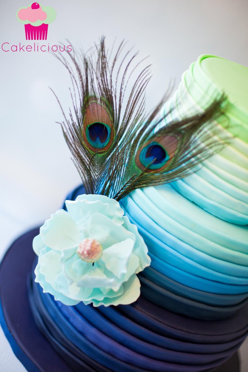 Cakeliciousva's tweet photo. @strictlywedding Jewel Tones in abundant beauty with this beautiful Ombre Peacock @Cakeliciousva http://t.co/cAbvXWNNno
