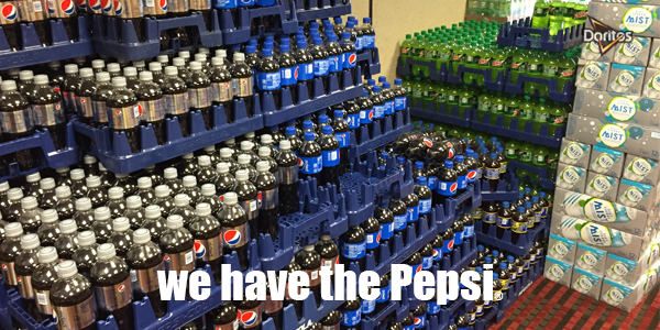 Doritos's tweet photo. .@Pepsi Rule #1 in the #Doritos War Room - stay hydrated. Rule #2 - don’t talk about war room. #Halftime http://t.co/LGxFn6oFjI