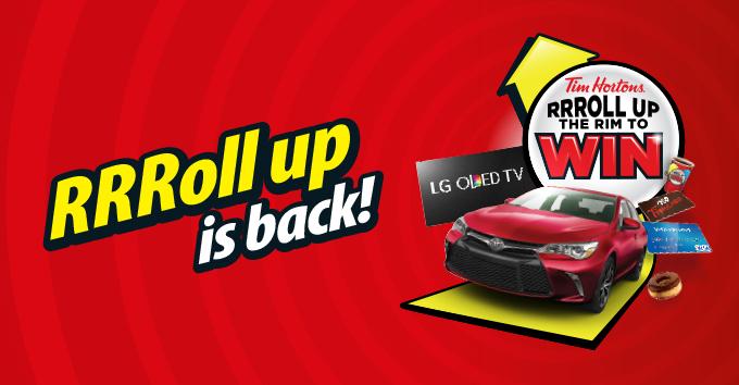 TimHortons's tweet image. RRRoll Up the Rim is back! With 48 million prizes this year, every Canadian has a chance to win. #RollUpTheRim
