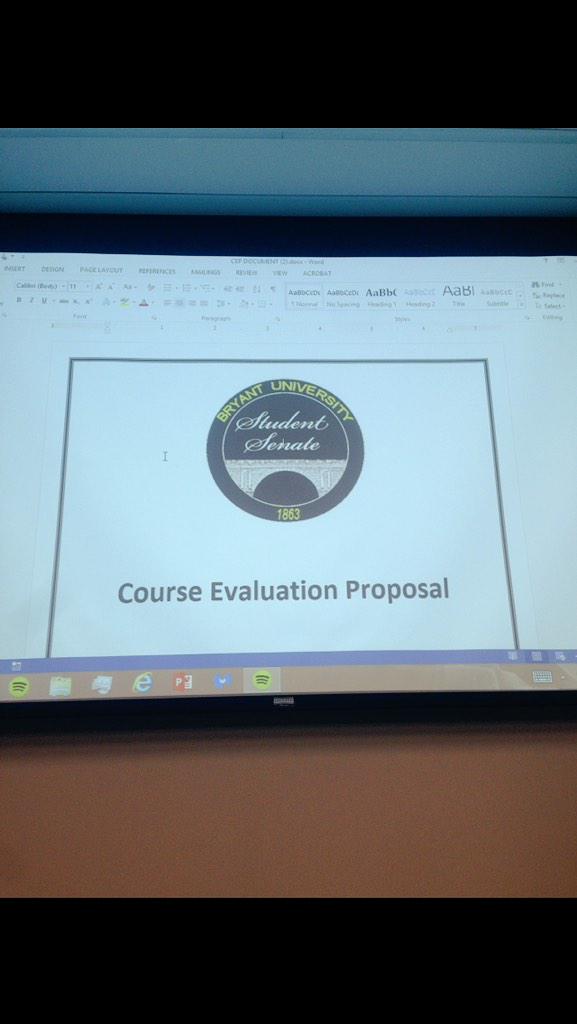 Are you ready for this Wednesday's Course Evaluation forum? (4:00 in Papitto).... Because we are!