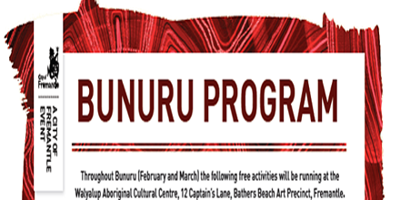 Check out the wonderful events at the Walyalup Aboriginal Cultural Centre during Bunuru: goo.gl/2wyWLQ