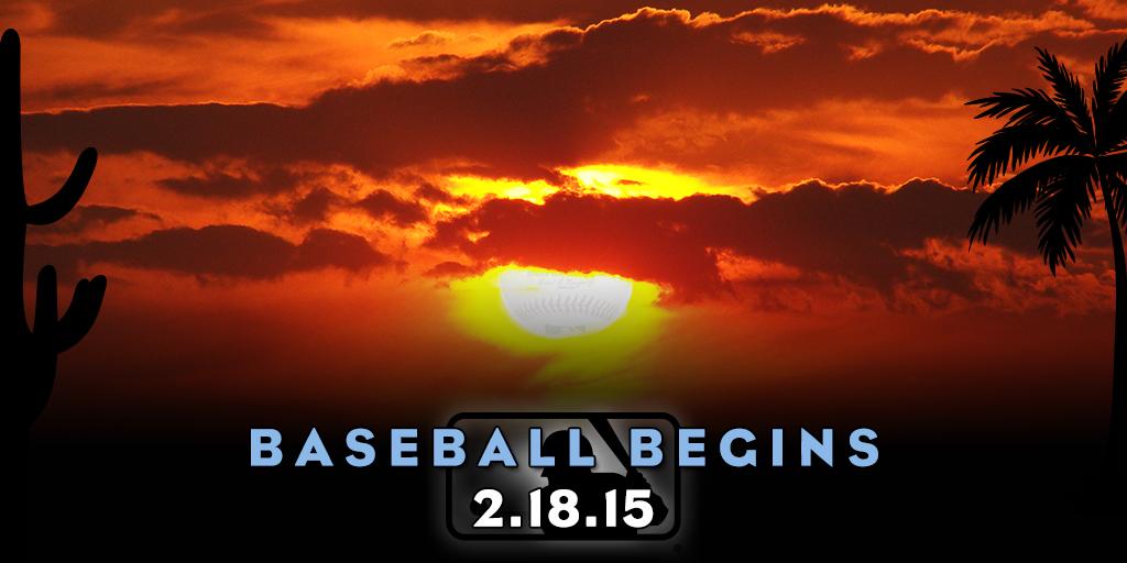 MLB's tweet image. Now that THAT’S over … #BaseballBegins