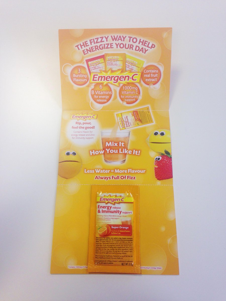 Who else got their #FreeSample of Emergen-C vitamin drinks?!