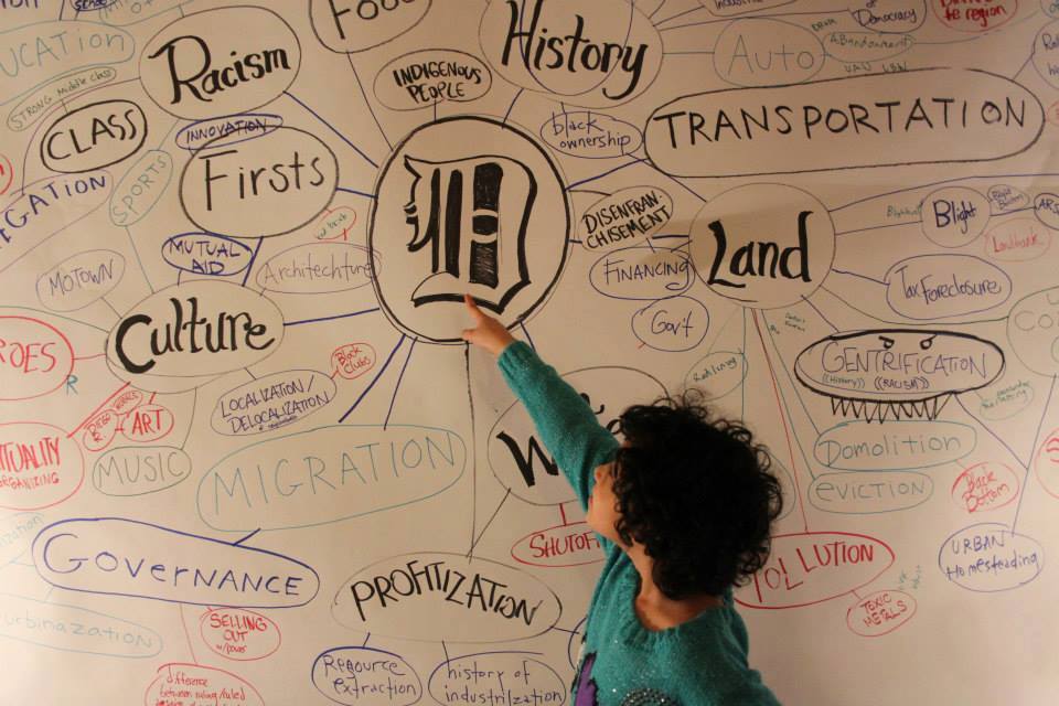 We're kicking off a new graphic about Detroit with community mindmapping sessions! facebook.com/DetroitBeehive