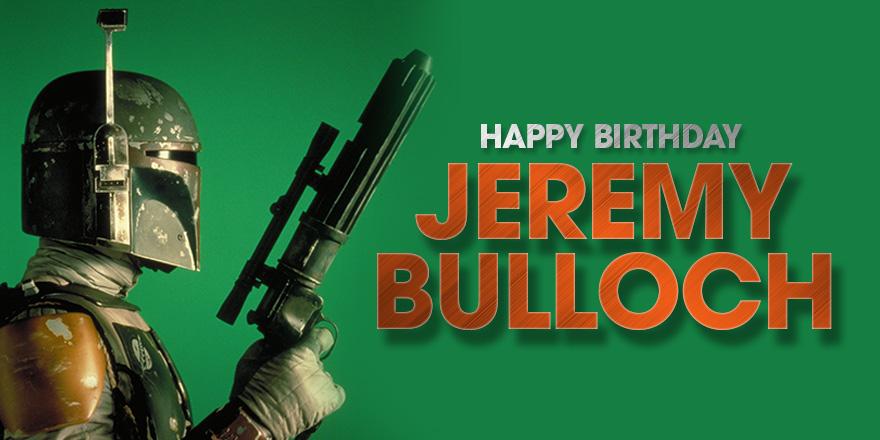 Happy Birthday to the galaxy\s baddest bounty hunter! Boba Fett himself, Jeremy Bulloch, turns 70 today... 