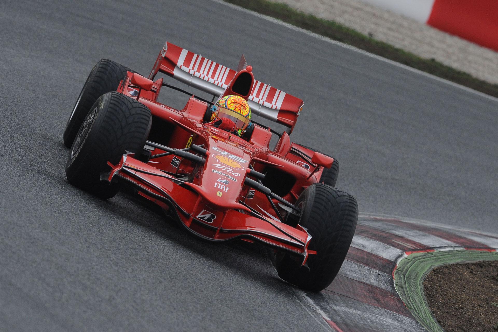 Happy Birthday to legend Valentino Rossi! Here he is testing a Ferrari in 2008  