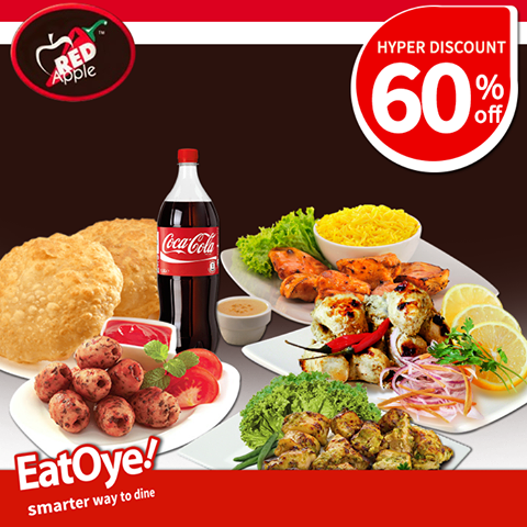 EatOyePK's tweet photo. 60% #HyperDiscount deal at #RedApple, #Lahore on 17 till 20 February 2015 for PKR 745/- http://t.co/u9RPqLfCCo