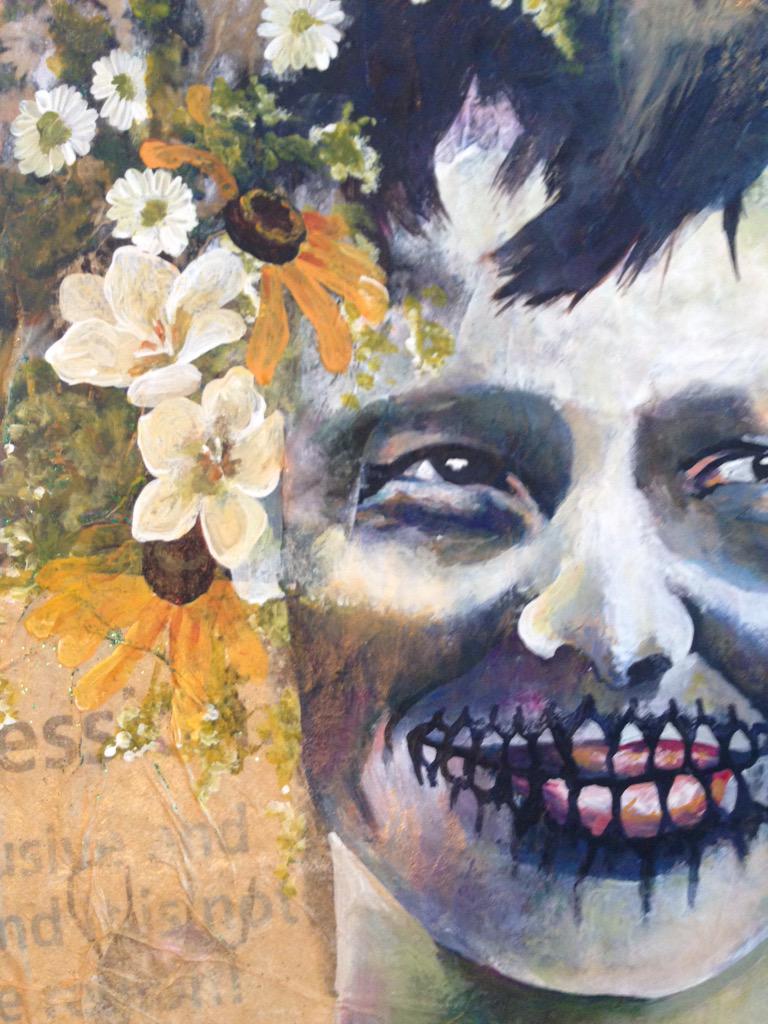 QuirkBoutique's tweet photo. Famous Women de Los Muertos is now live on #kickstarter!  A $5 pledge gets you a handmade invite to the opening! http://t.co/IyzH6QRAtu