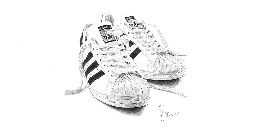 ‘Can’t beat that chunky herringbone sole and the shell-toe’. The #Superstar as creative inspiration to @stephfmorris