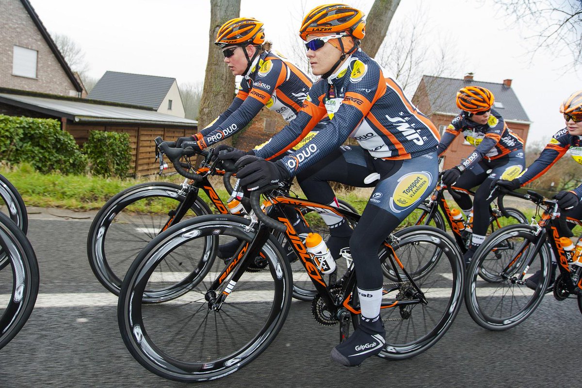 The new custom Ridley Liz carbon of Topsport Vlaanderen - Pro-Duo - Ridley @teamTSVLA ! #customonday #builtforglory