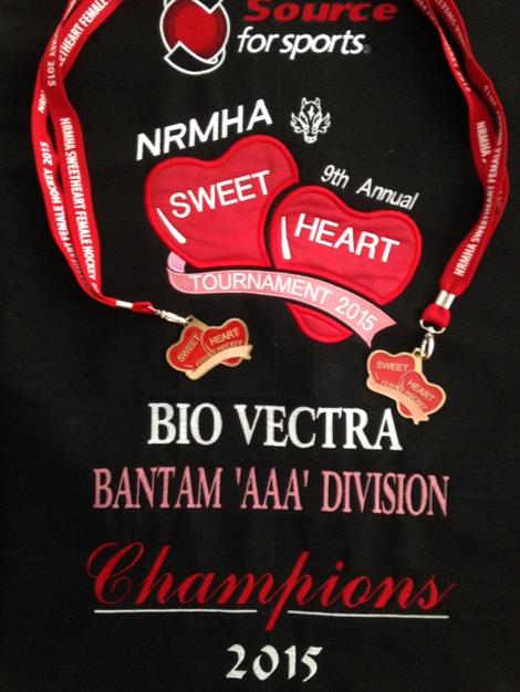 2015 NRMHA SWEET HEART Bantam AAA Tournament Champions!
#CouragePassionRespect