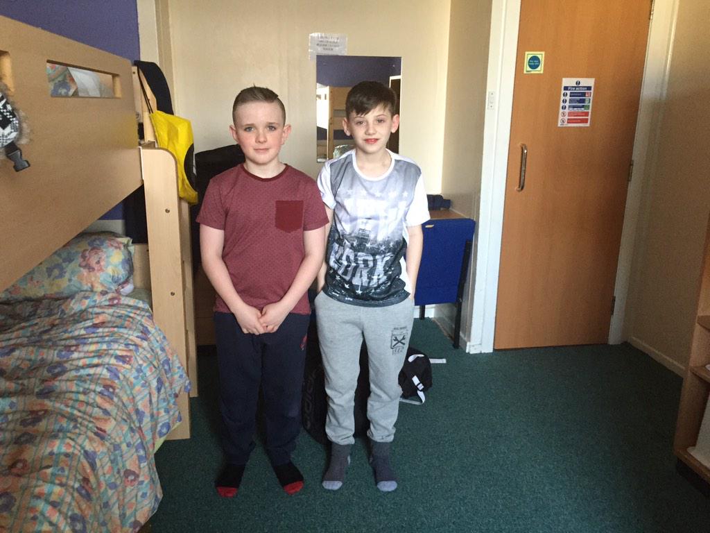 StSerfsAirdrie's tweet photo. The boys are all settled with love made beds! What fabulous views they have from their rooms.#kilbowie2015 http://t.co/dG5crVdgdX