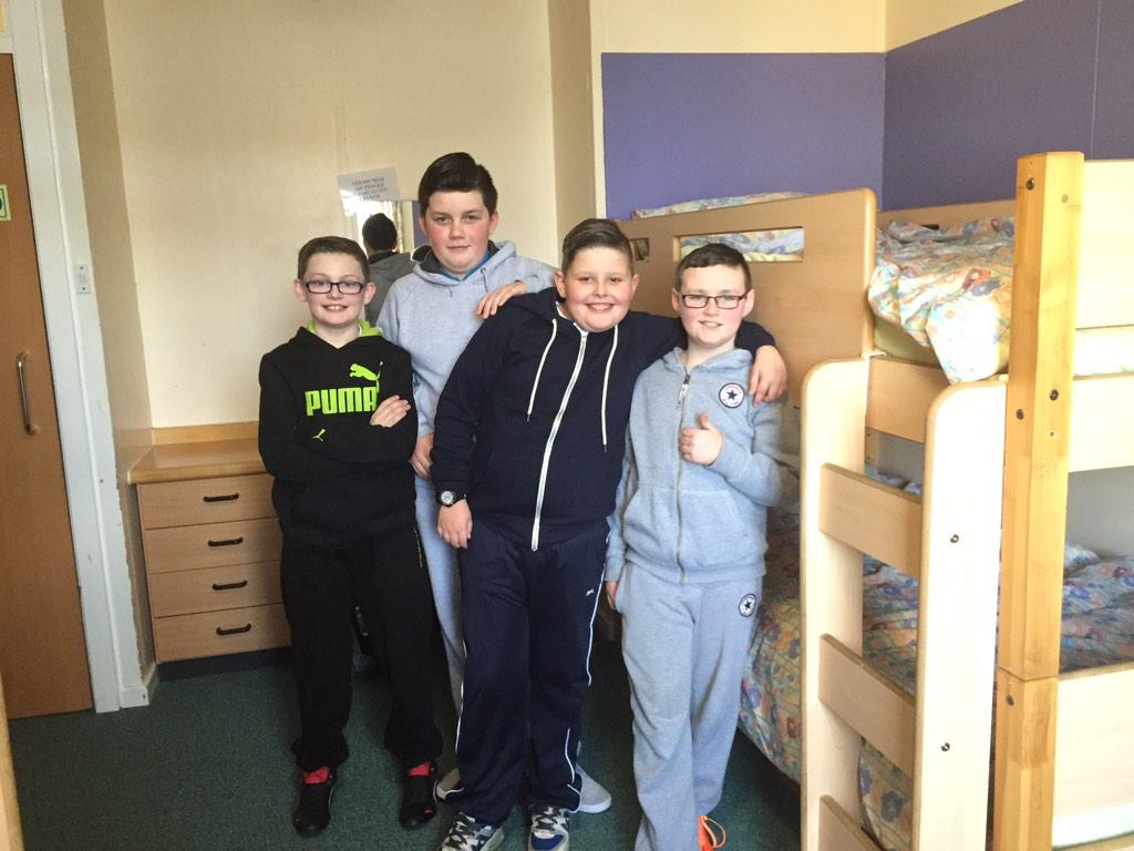 StSerfsAirdrie's tweet photo. The boys are all settled with love made beds! What fabulous views they have from their rooms.#kilbowie2015 http://t.co/dG5crVdgdX