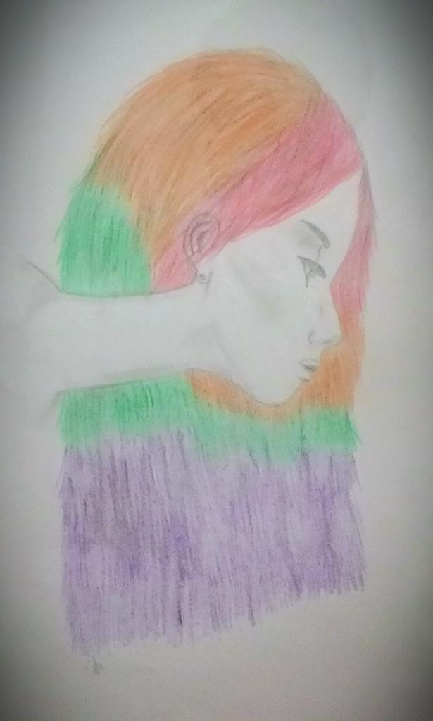 Warna rambut tak sama created by candra irawan #PameranPemula