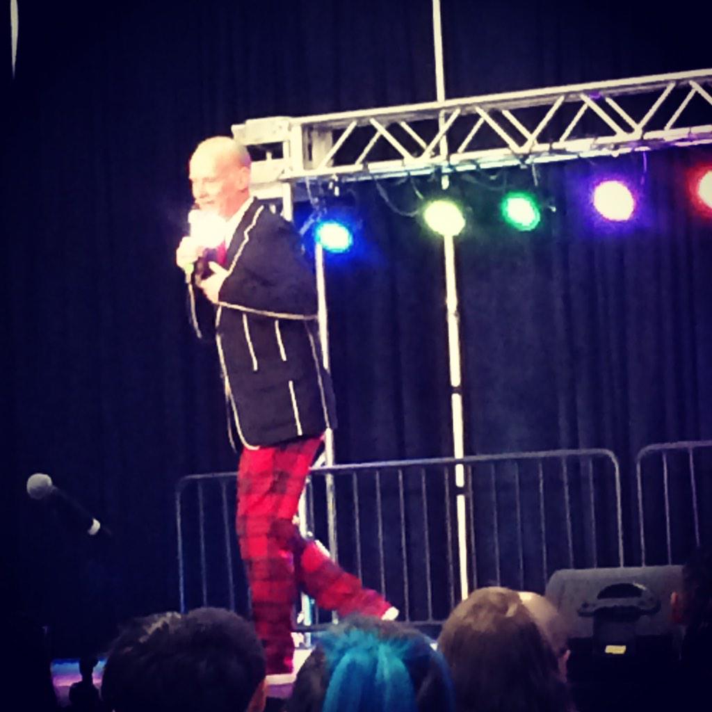 JoanieCox's tweet photo. My mind is permanently warped in a good way after seeing #JohnWaters speak at @Shockpopcc #filthking #SPCC2015 http://t.co/4NYX0zLBo2