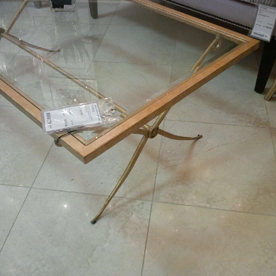 Jane_Lockhart's tweet photo. Don't be scared: gold is back! But antique in colour. Table from #UnionLighting #HireADesigner #TorontoDesigner http://t.co/Xv1VBHcYQx