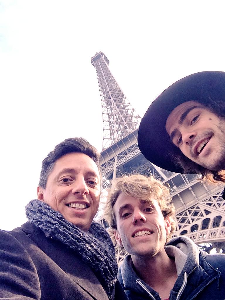 ImSergioMejia's tweet photo. Running around Paris today with these 2 guys! I LOVE Paris! @panchitocia @p_lanzani http://t.co/pOVIOVMZ7R