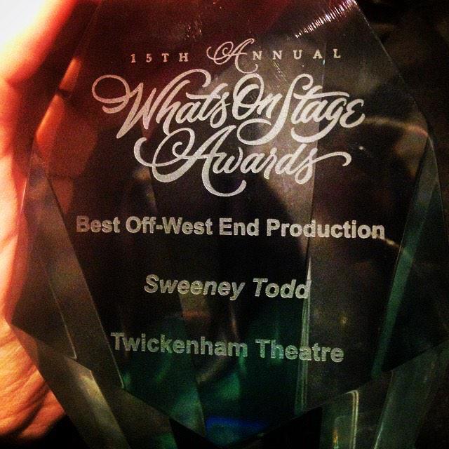 Ok, it wasn't a dream. This really did happen last night and we are so proud of the entire <a href="/SweeneyToddTW1/">SweeneyToddLDN</a> team.