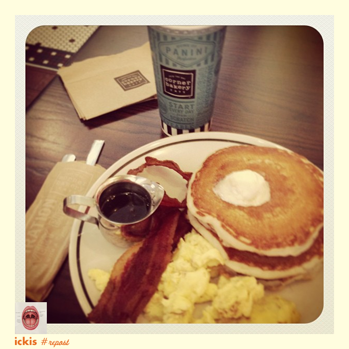 CornerBakery's tweet photo. Celebrate #NationalPancakeWeek &amp; share your pics w/ #SacrificeNothing. (You could win free Corner Combos for a year!) http://t.co/9gndYBLsK7