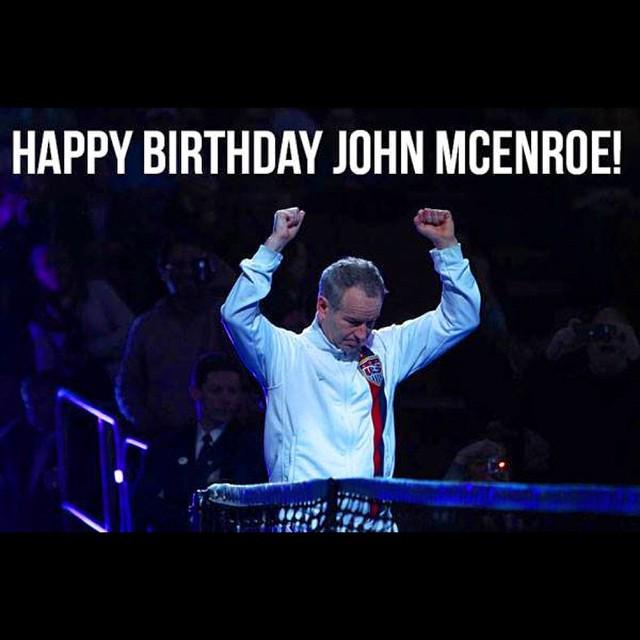 Happy Birthday John McEnroe!      