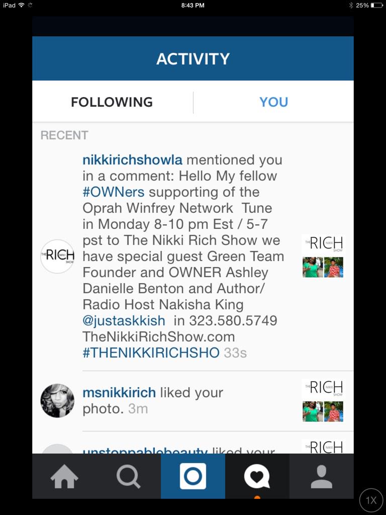 JustAskKish's tweet photo. @Oprah @melindagates @TopRopeZeus @tyricelollis @datvaguy81 @JiorJette Please check me out tonight w/ @MsNikkiRich! http://t.co/qxDqvOD9if