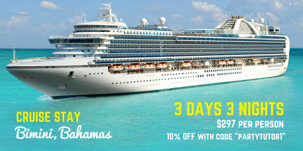 3 Day Night Spring Break Cruise Stay To Bimini Bahamas For 10 Off Use Code Partytutor1