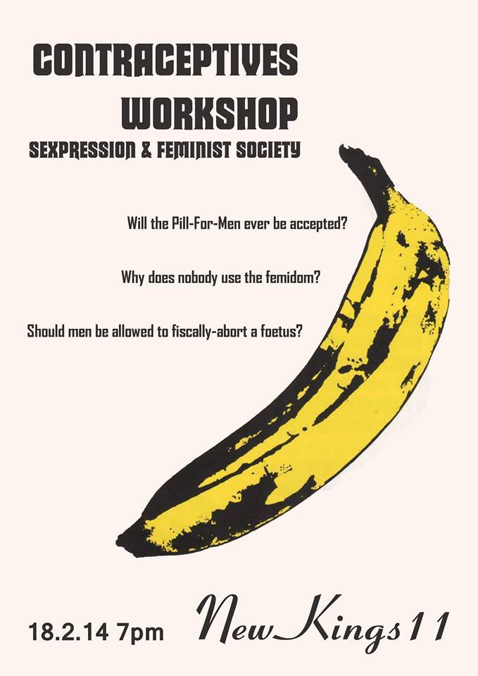 Come to our Contraception workshop this Wed w/ <a href="/ABDNFemSoc/">Aberdeen Fem Soc</a> for info, myth busting, chat and refreshments! <a href="/ausatweet/">Aberdeen University Students' Union</a>