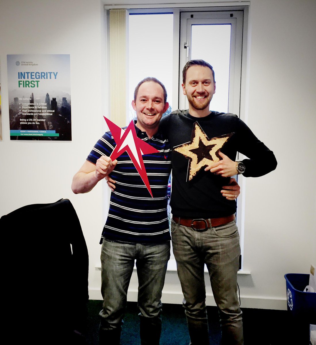 SterSolutions's tweet image. The Star of (last) Week is a tie. Going to Trevor and our new studio manager Mark. Well done guys! #StarOfTheWeek
